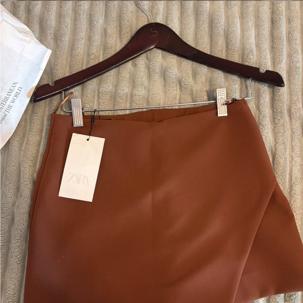 Zara Chestnut A-Line Skirt